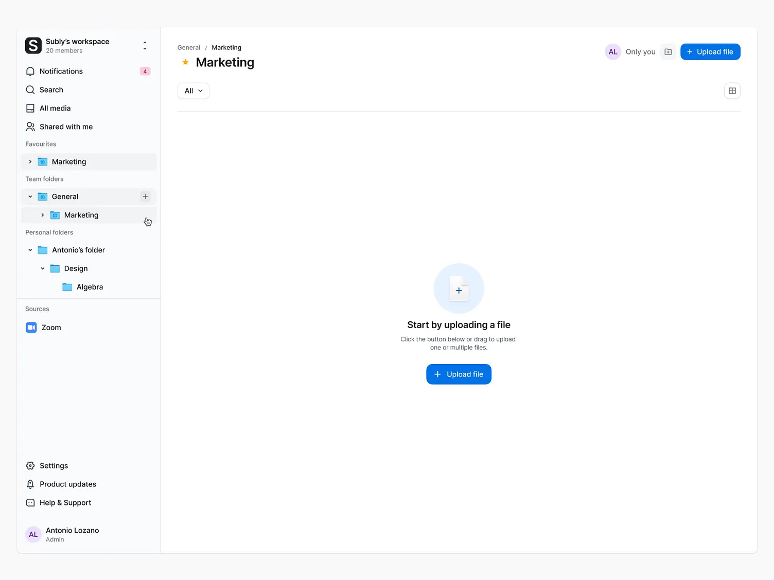 Create restricted folder flow 1